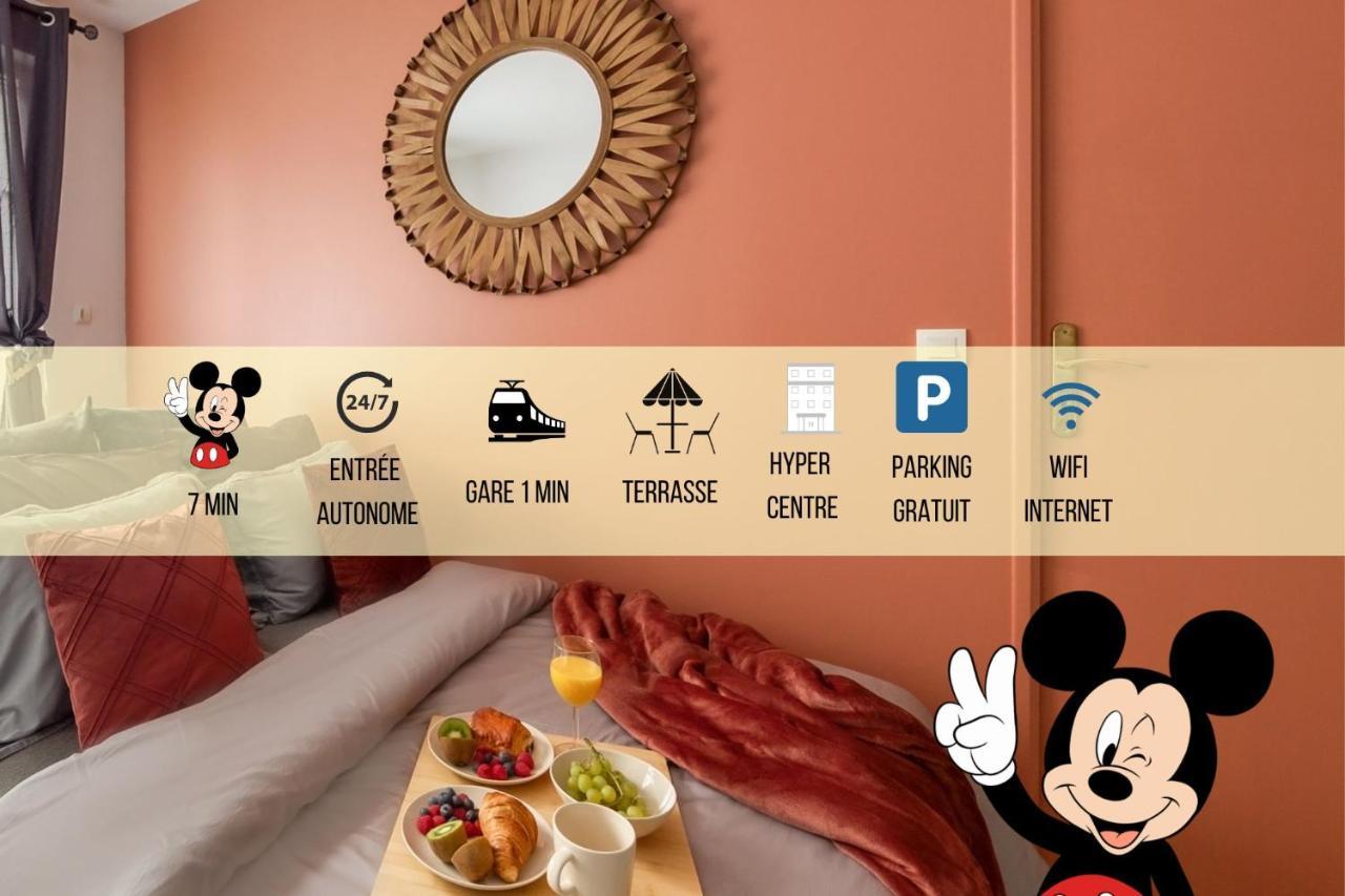 La Gare, Disneyland Paris Terrasse Parking Gratuit Bussy-Saint-Georges Eksteriør billede